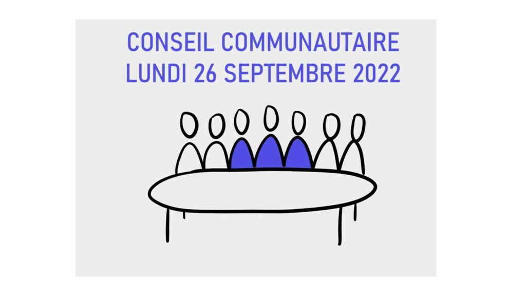 Conseil Communautaire – lundi 26 septembre 2022 à 19h00