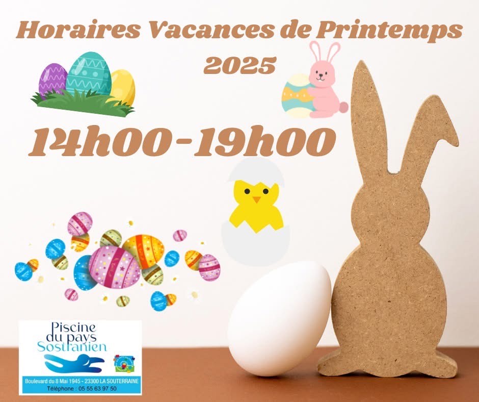 Préparez vos vacances de printemps au Centre Aquatique du Pays Sostranien