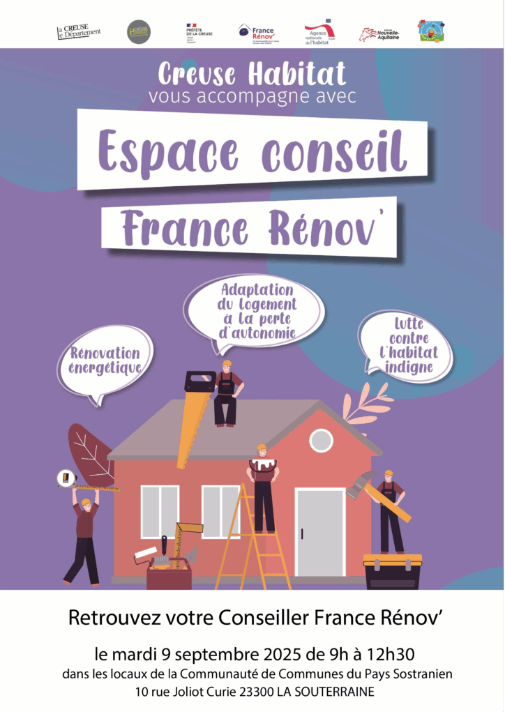Permanence Habitat – conseils et aides sur la rénovation des logements – Mardi 9 Septembre 2025 – Sur rendez-vous