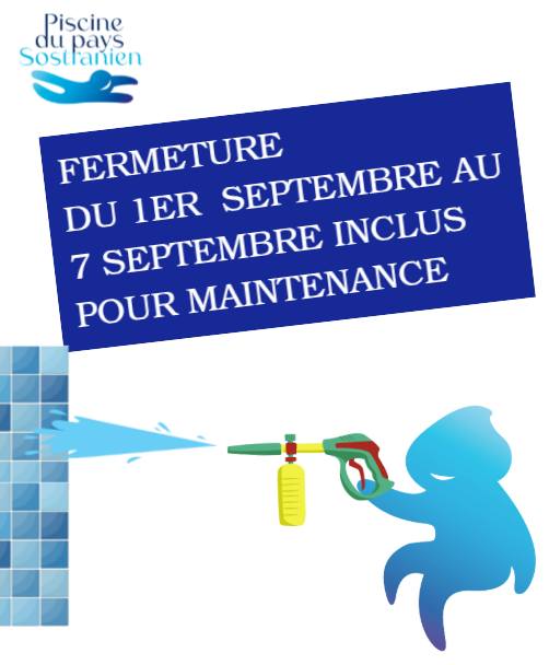 Fermeture du 1er septembre 2025 au 7 septembre 2025 inclus pour maintenance